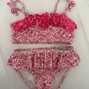 Janie and Jack Pink Floral Bandeau
